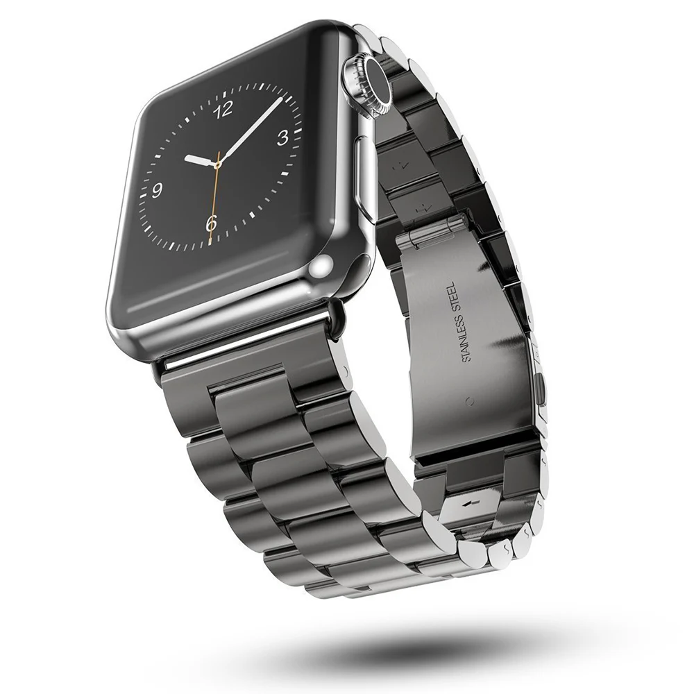 Нержавеющая сталь ремешок для наручных часов Apple Watch версии 40/44/38 мм/42 мм браслет