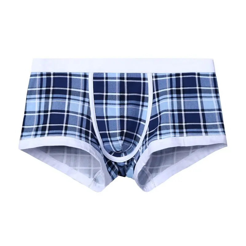 Calzoncillo hombre мужские боксеры мужское нижнее белье клетчатые хлопковые шорты