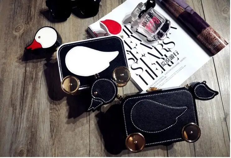 Cute Cartoon Animal Duck Elephent Shape Acrylic Clutch Evening Bag Chain Shoulder Women's Handbag Cross Body Messenger | Багаж и сумки