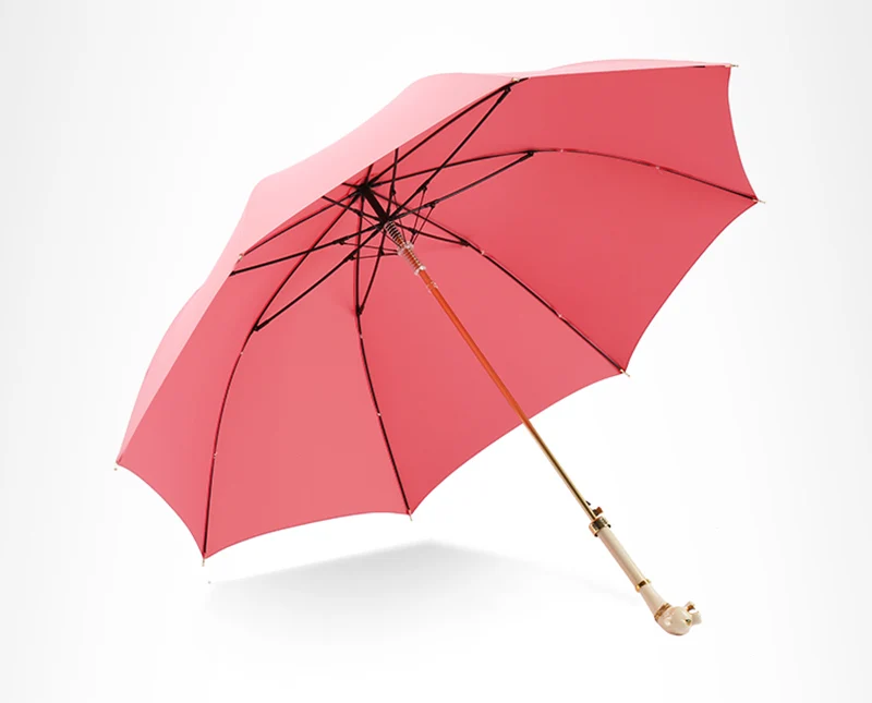 Parapluie Femme розовый и белый Короткие ручки Готический бизнес милый Зонт от дождя Guarda Chuva зонтик корпорация