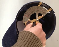 3size 49cm 62cm 42cm 52cm55cm 68cmm bronze scissor style compass cap hat size measuring tool hand held millinery sizer easy