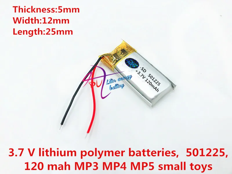 

Литий-полимерная батарея 3,7 в 120 мАч 501225 рекордер Bluetooth Батарея