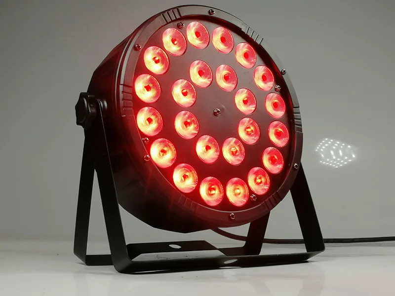 RGBW 4в1 led par Светильник s 24x12 Вт led плоский par Светильник dmx512 профессиональный сценический крашенный светильник s