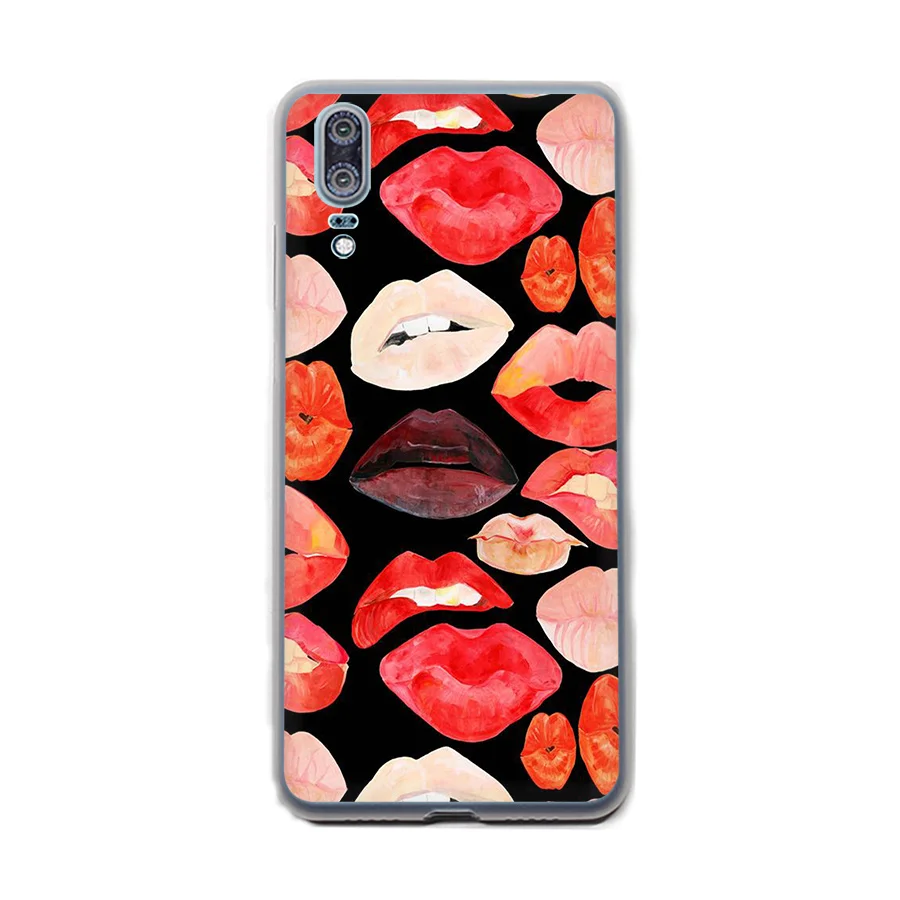 Чехол для телефона сексуальная девушка красные губы для huawei Y5 Y6 II Y7 Y9 Prime крышка - Цвет: H7