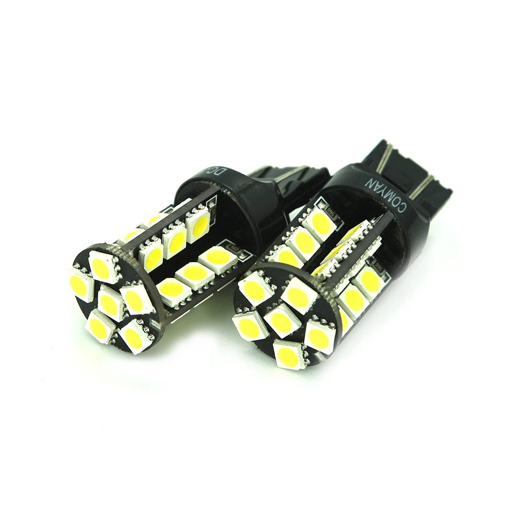 JGUAT 1 шт. Canbus 7443 30 SMD светодиодный 5050 W21/5 Вт 5 автомобильная лампа задний стоп-сигнал