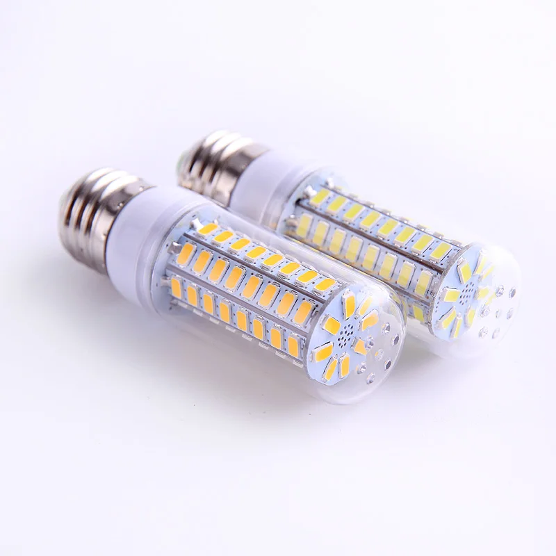 SMD 5730 E27 E14 IC умный светодиодный светильник 220 в 230 в 240 В энергосберегающий светодиодный светильник кукурузный светодиодный светильник Рождественская Люстра для домашнего освещения