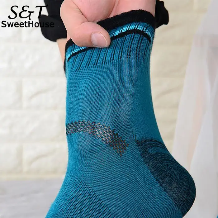 Мужская Повседневная дышащая обувь с защитой от трения Лоскутная до середины