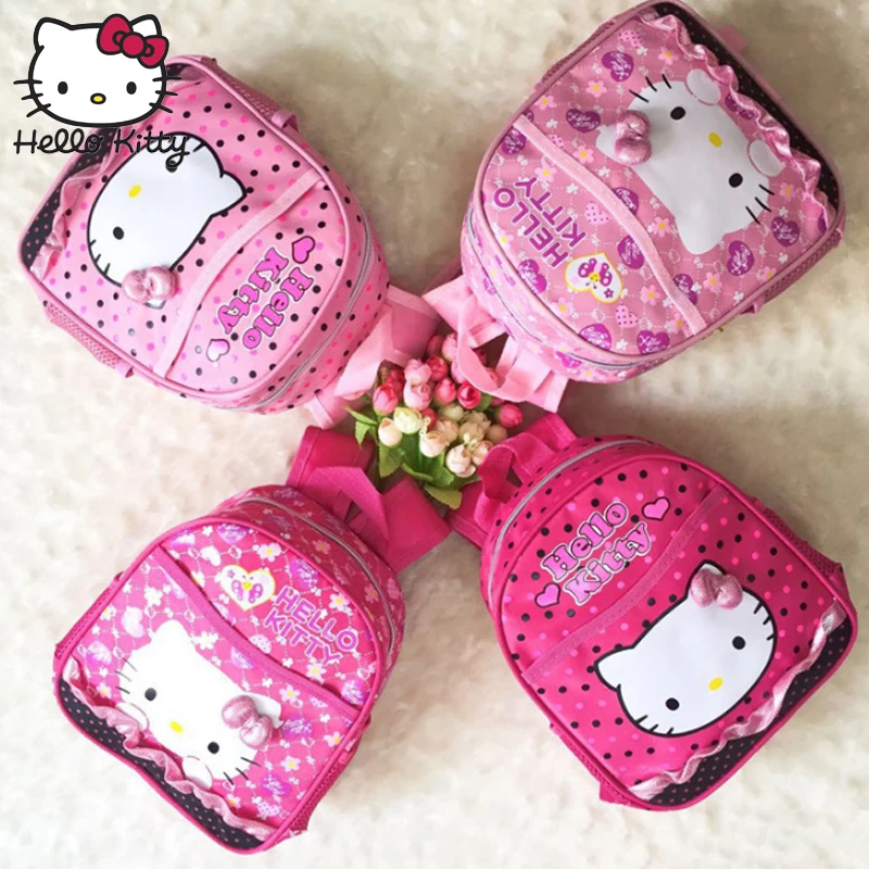 Детский рюкзак с героями мультфильмов Hello Kitty милый мягкий для девочек школьный