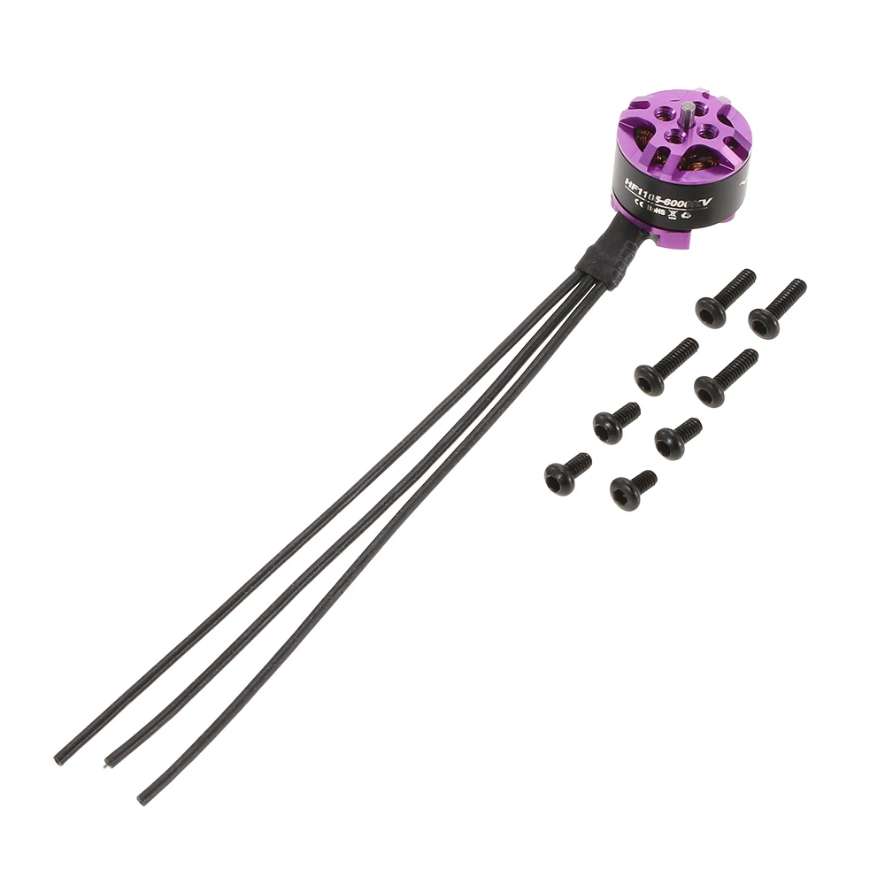 HF 1105 6000KV 2 3S бесщеточный двигатель RC для 90 мм 100 130 гоночный Дрон Квадрокоптер Мини