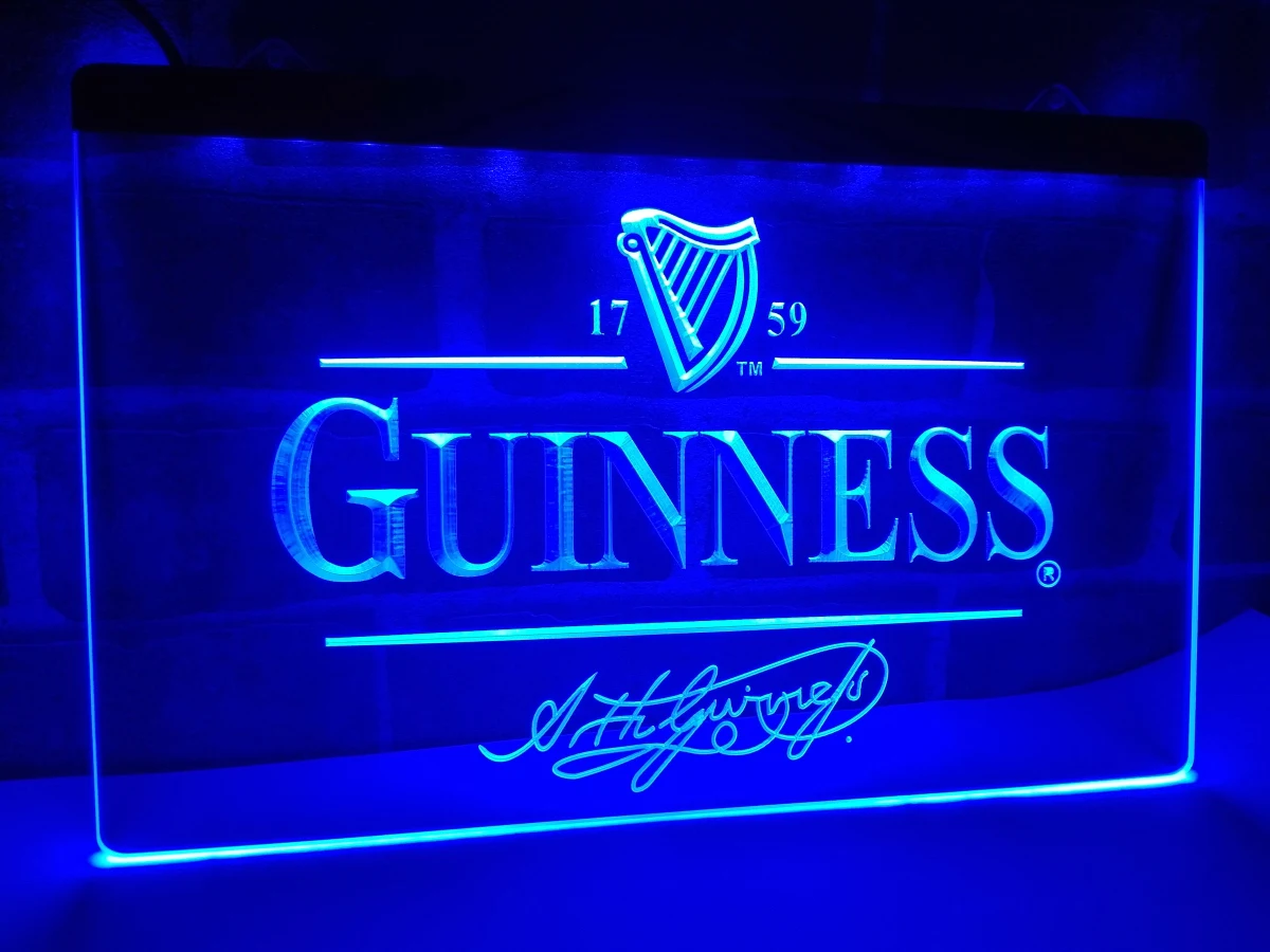 LE057- Guinness Alec Arth пивной бар светильник Sign home decor crafts | Дом и сад