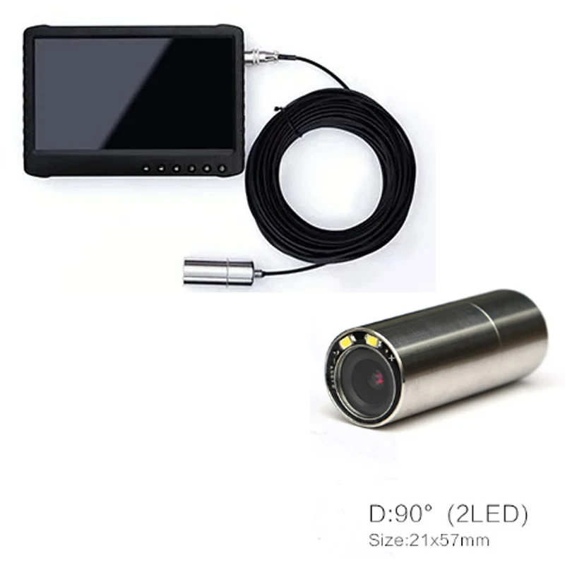 Model Camera D " регистратор с дисплеем 20 м эндоскоп Камера HD-TVI 0.0001Lux@F1.2 2.0MP видео подводная проверки светодиодная камера ir камера для видеопроверки - Цвет: Model Camera D