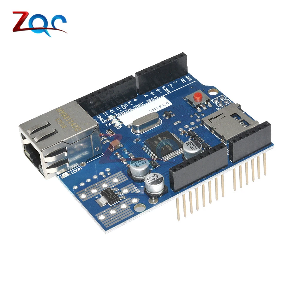 

Lan Ethernet W5100 R3 Щит Модуль Micro-SD W5100 TCP/IP макетная плата сети для Arduino Duem Mega 2560 One