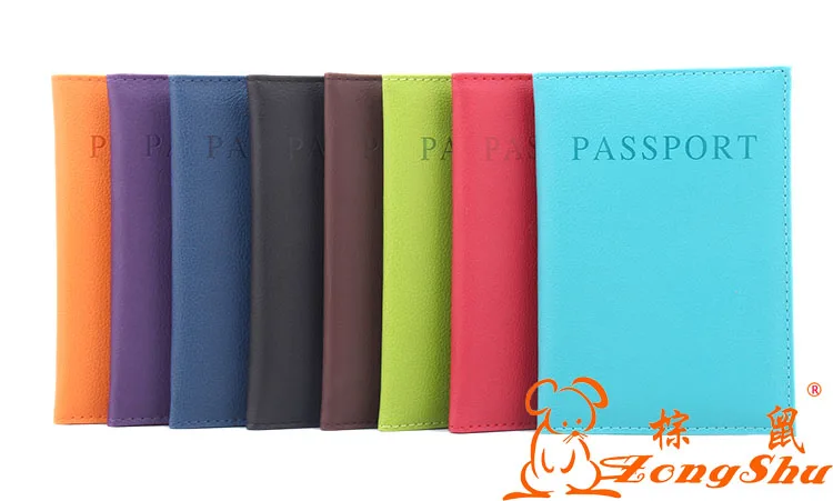 Чехол на молнии для паспорта из искусственной кожи Обложка загранпаспорта чехол