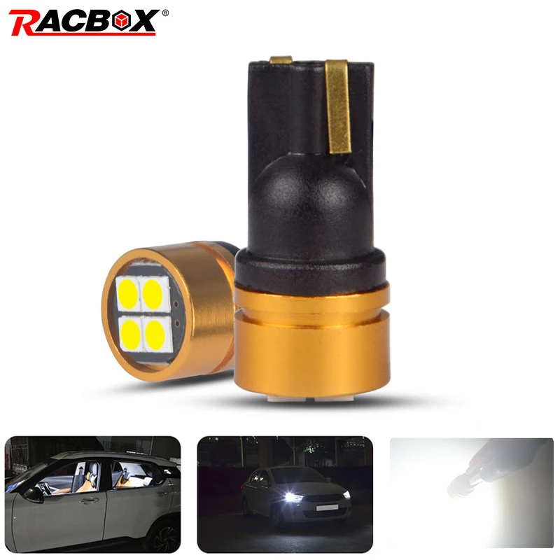 Rocbox 2 шт. T10 светодиодный лампы w5w 3030 с can bus 168 194 парковочные фары автомобиля для
