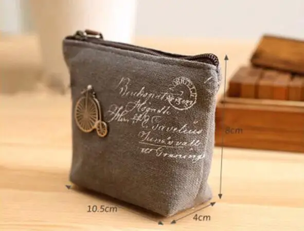 

50 pieces Retro nostalgic purse wholesale canvas foreign trade coin purse key bag