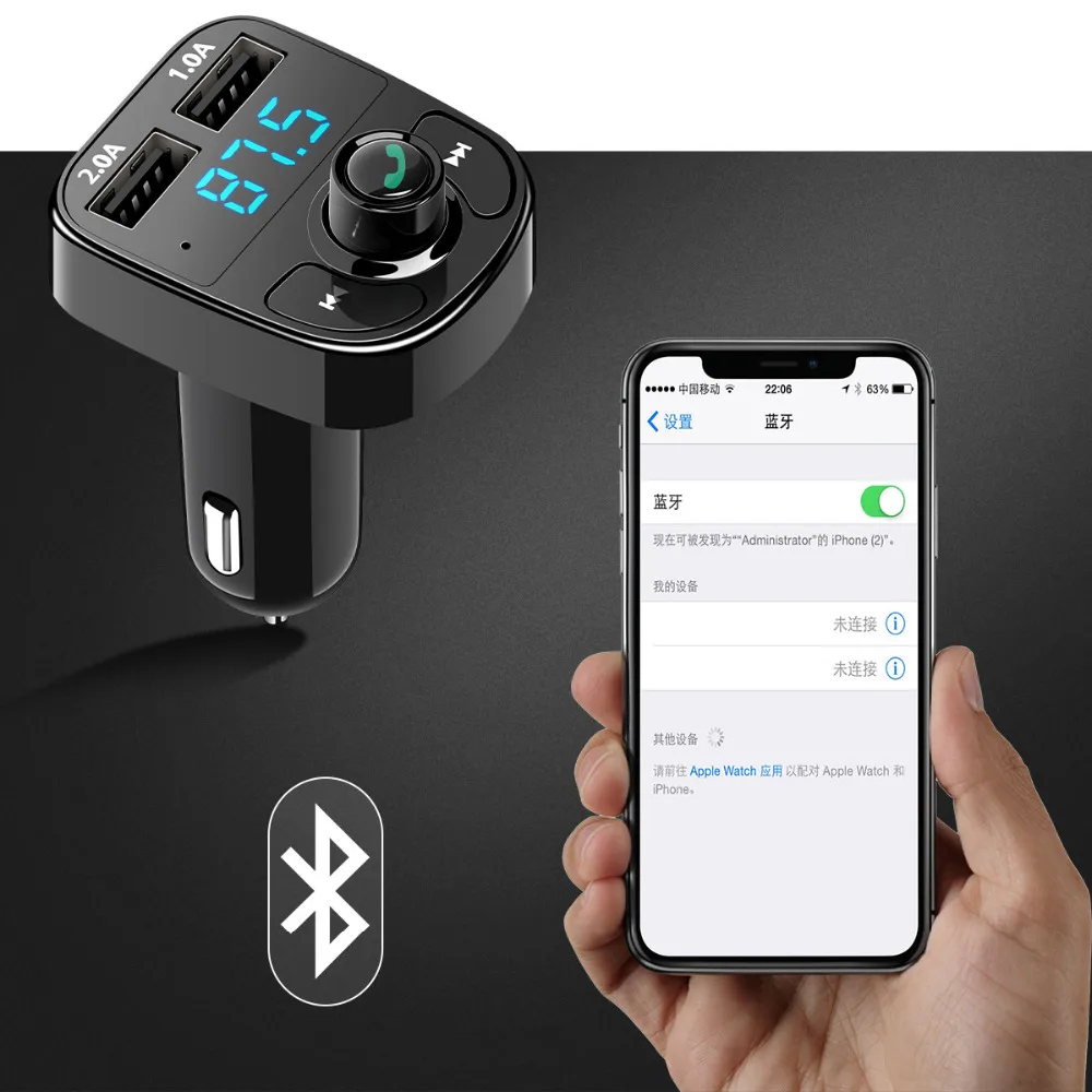 Многофункциональный Bluetooth автомобильный набор, свободные руки, Беспроводной fm-передатчик громкой связи Bluetooth гарнитура Aux FM модулятор Автомобильный аудио MP3 плеер 3.1A TF Micro SD мобильный телефон Dual USB зарядное устройство для зарядки