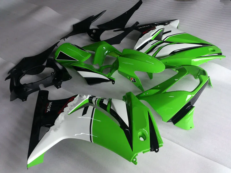 Инжекционный обтекатель комплект для KAWASAKI Ninja ZX250R 08 09 10 11 12 ZX 250R EX250 2008 2012 ABS зеленый