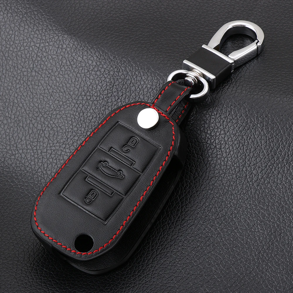 Кожаный чехол VCiiC для автомобильного ключа Citroen C4 CACTUS C5 C3 C6 C8 Picasso Xsara Peugeot 3008 308 RCZ 508