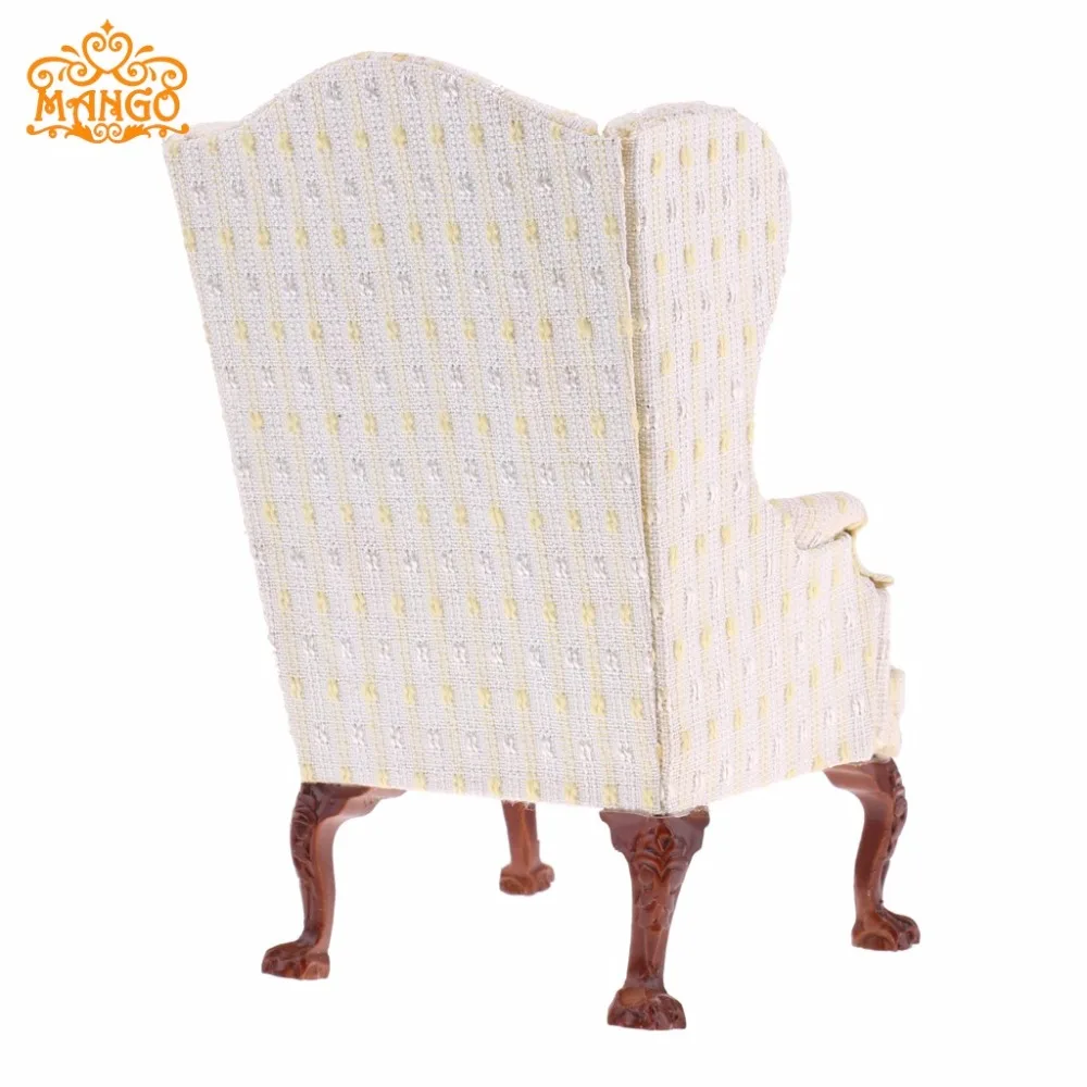 1/6 Dollhouse Living Room Furniture Wing Chair Single Couch Sofa for 1:6 Doll House Decor Kids Classic Birthday Gift Collect | Игрушки и