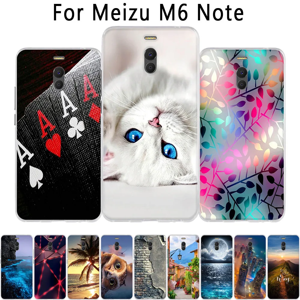 Чехол для телефона Meizu Meilan M6 Note s 3D милый чехол с котом Мягкий силиконовый из ТПУ