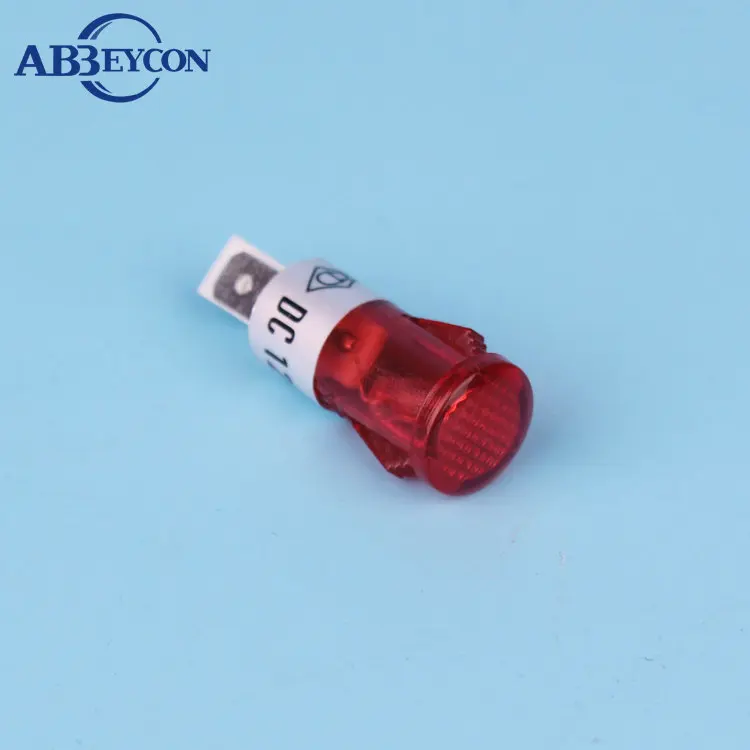 Мини индикатор ABBEYCON 10 мм 220 В световой сигнал пожарная сигнализация
