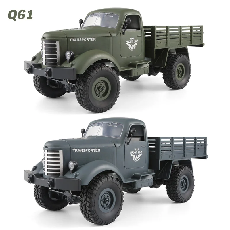 JJRC Q60 Q61 RC автомобиль 6WD 4WD внедорожный военный грузовик конверсия скорости яркие прожекторы дистанционное управление восхождения автомобиль игрушки для детей