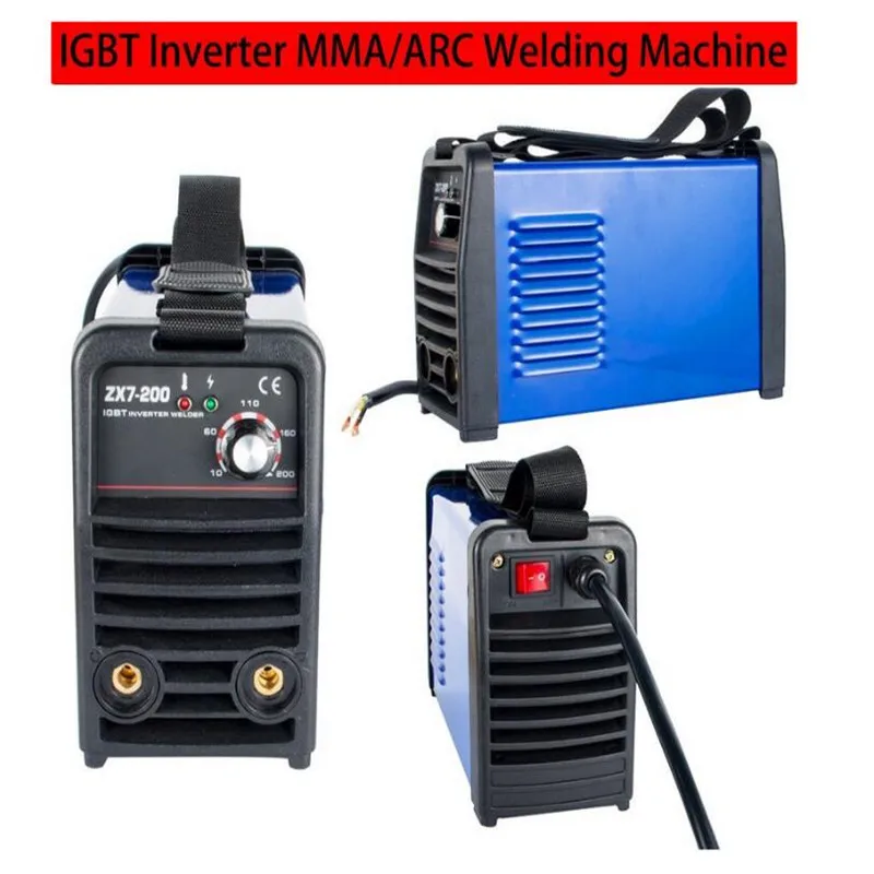 Новый ZX7 200 сварочный аппарат iGBT инвертор 200Amp постоянного тока палка