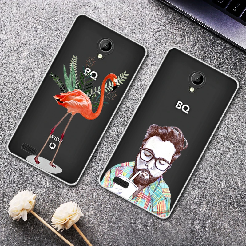 Чехол для Bq Bqs 5515 широкий 5 Дюймов прозрачный Рисунок силиконовые чехлы Bqs5515