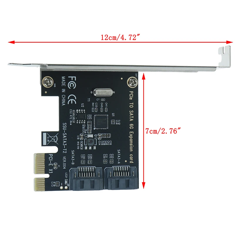Плата расширения SATA PCI express на 3 0 2 порта карта E III адаптер SATA3 контроллер