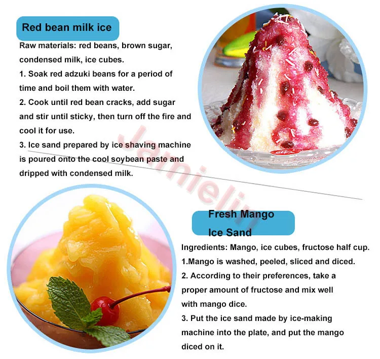 

Jamielin Household Small Snow Cone Mian Ice Shaver Electric Ice Shaving Ice Crusher Mian Ice Machine