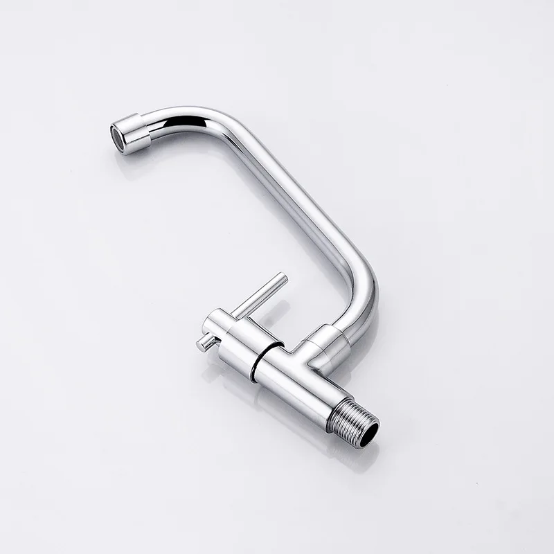 Кухонный кухонный кран для холодной воды умывальника поворотный настенный