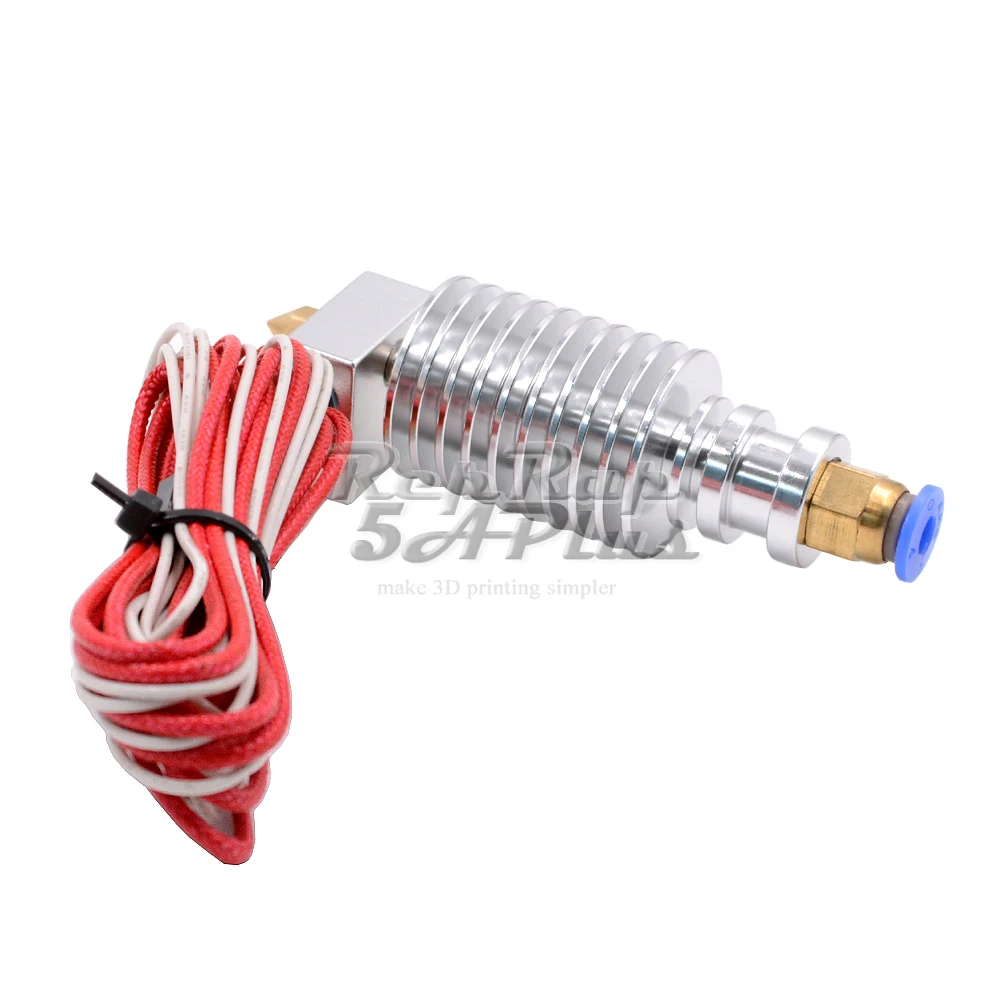 V5 J-головки hotend Боуден экструдера / удаленная печатающая головка и нагревателеь термистор 0.2мм 0.3мм 0.4мм 0.5 мм сопла теплоотвод / радиатор для 1.75 филамента 3D-принтеры Запчасти 3d принтер экструдер