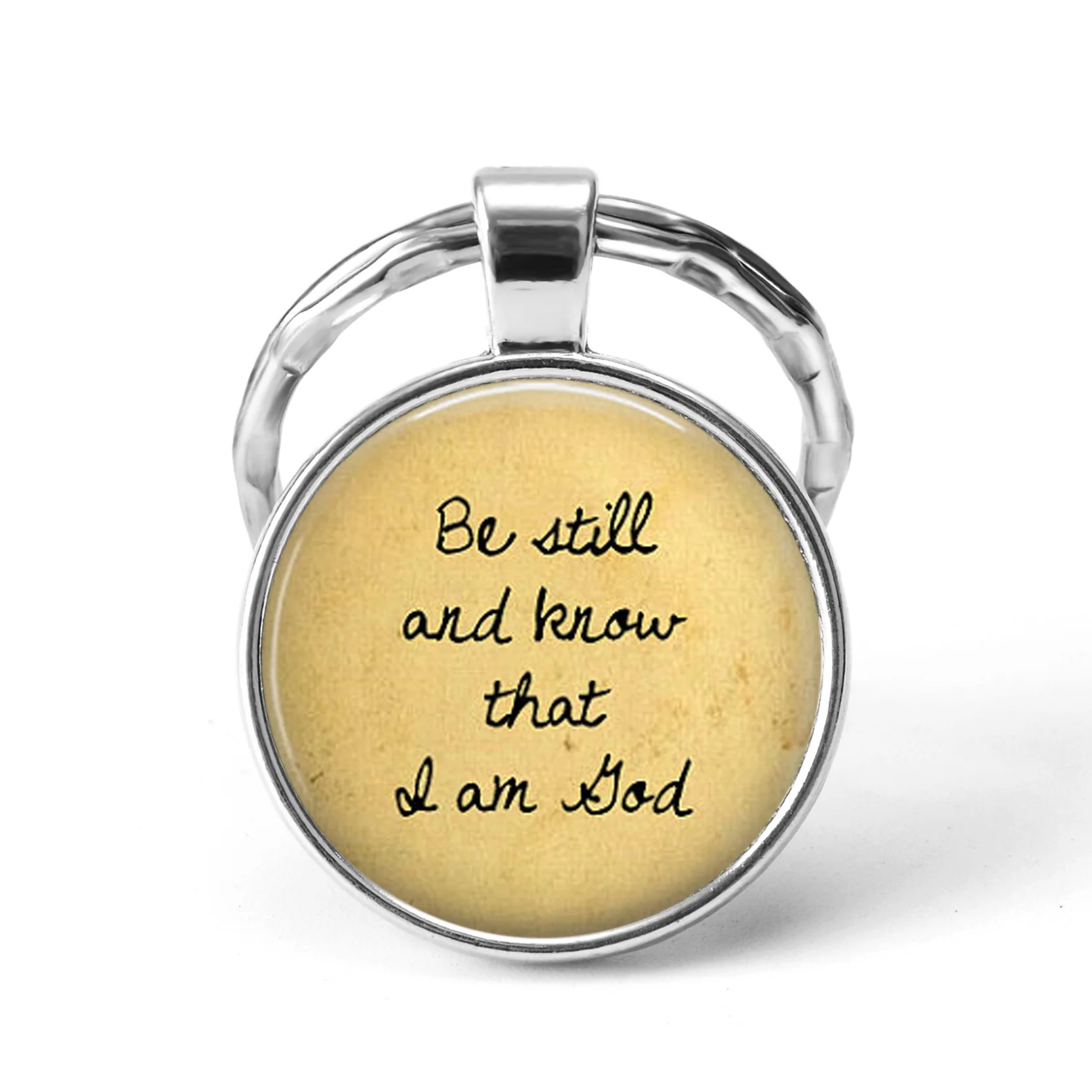 2019 Classic Psalm Quote Key Chains Bible Verse Jewelry Fashion Glass Dome Flower Letter Christian Jesus God Holder Keyring | Украшения и