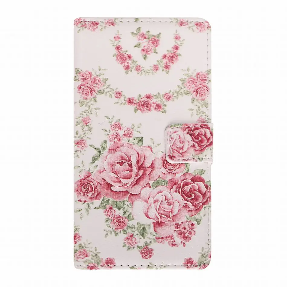 Чехлы со слотами для карт с цветной рамкой Одуванчик для iPhone 8, 7 Plus, 6, 6 S, 5, 5S, SE, 6s Plus, 7 Plus, чехлы с подставкой, флип-чехол, Fundas P10Z - Цвет: Pink Rose