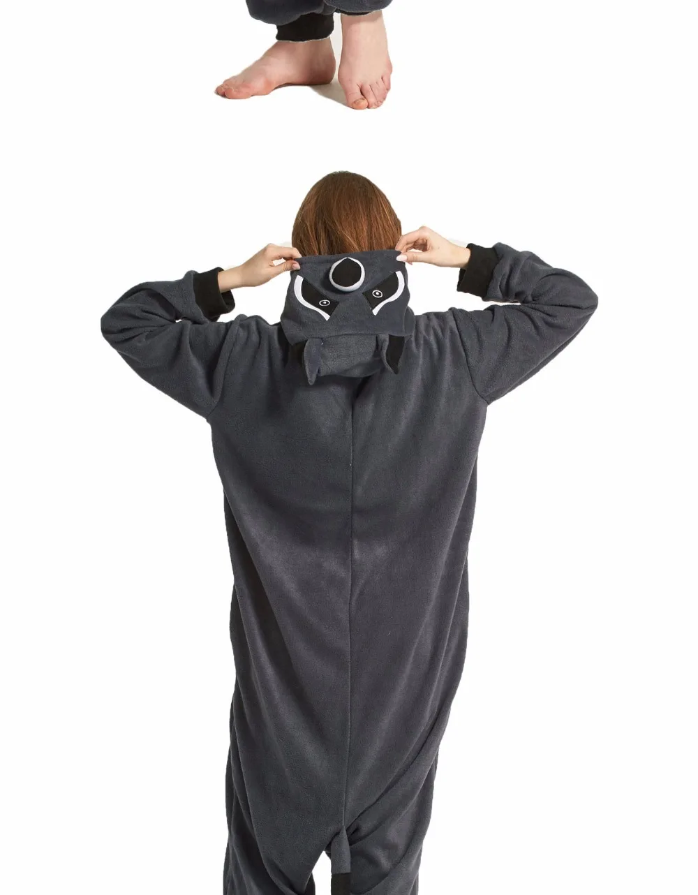 Ultra-low prices Cosplay Costume Adult Cartoon Animal Gray Raccoon Onesie Unisex Pajamas Cosplay Costumes Sleepsuit Sleepwear