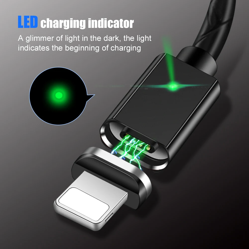 Quick Charge 3 0 Магнитный кабель USB 5 V 3A быстрой зарядки данных Передача Тип C Micro для