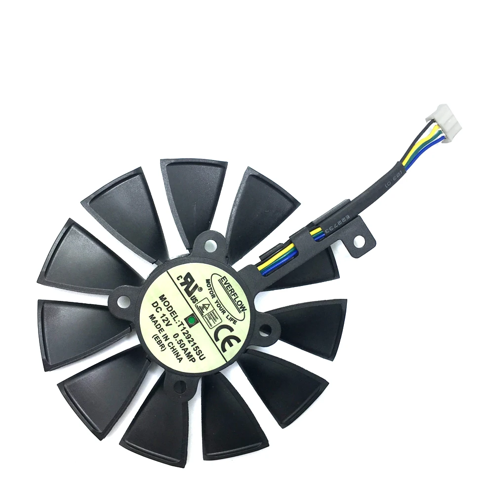 Новинка вентилятор 87 мм T129215SU для ASUS GTX1060 1070 Ti RX 470 570 580 графическая карта