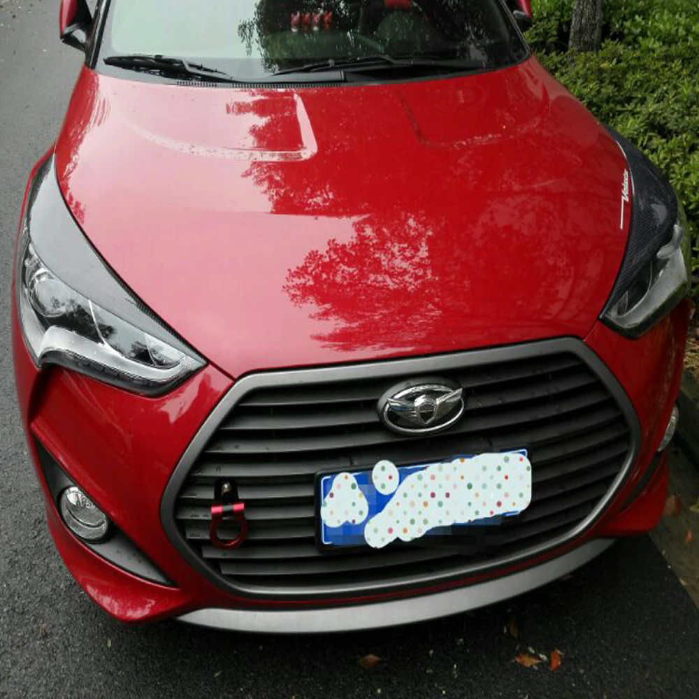 Для Hyundai Veloster карбоновые фары Брови Веки|carbon fiber|hyundai velosterheadlight eyelids |