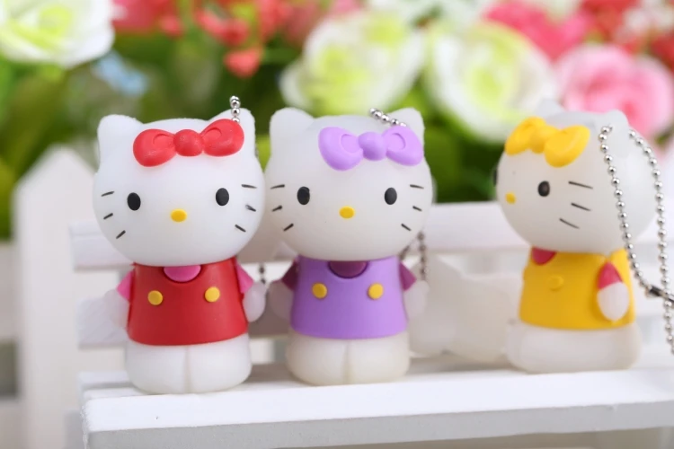 Флеш-накопитель hello kitty usb 32g флеш-накопитель cat 64g флешка 4 Гб u диск 8g 16g с