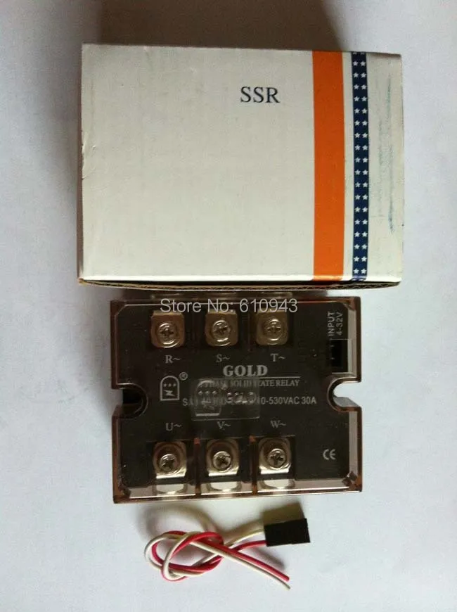 3 фазный выход SA34030D SSR нагрузка 30 А @ 40 ~ 530 В переменного тока Triac без пересечения