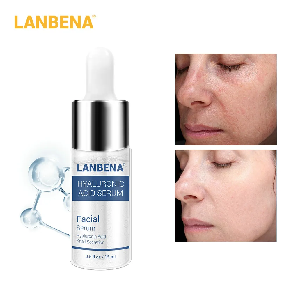 Hyaluronic Acid Сыворотка LANBENA серии витамин C Гиалуроновая кислота уход за кожей средство для удаления черных точек Анти Старение Отбеливание Крем для сужения пор против морщин - Цвет: Hyaluronic Acid