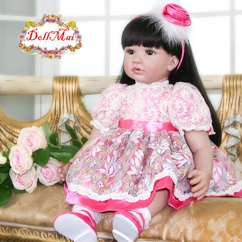 60 см силиконовая кукла Reborn игрушки для малышей 24 дюйма принцесса bebe