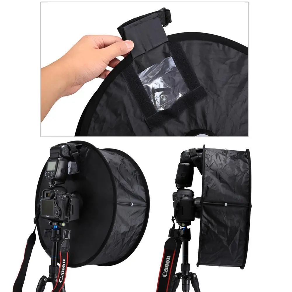 45 см 18 &quotлегко складывающееся кольцо Speedlite вспышка софтбокс рассеиватель