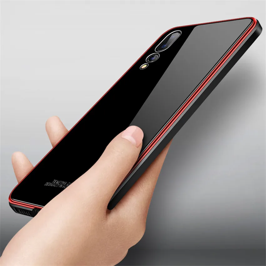 Металлический Чехол Бампер для huawei p20 pro роскошная оправа с покрытием жесткий