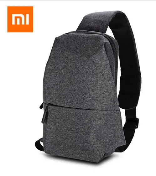 deep gray Аутентичные Xiaomi путешествия бизнес рюкзак 4L груди пакет сумки для мужчин женщин полиэстер слинг сумка для отдыха спорта ноутбука - Цвет: deep gray