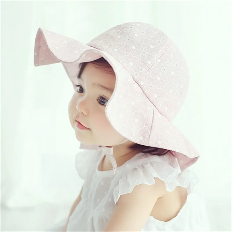ideacherry Infant Summer Sun Cap Baby Girl Outdoor Cotton Visor Floral Prints Beach Bucket Hats 1-3 Years Headwear Brim Hat | Детская