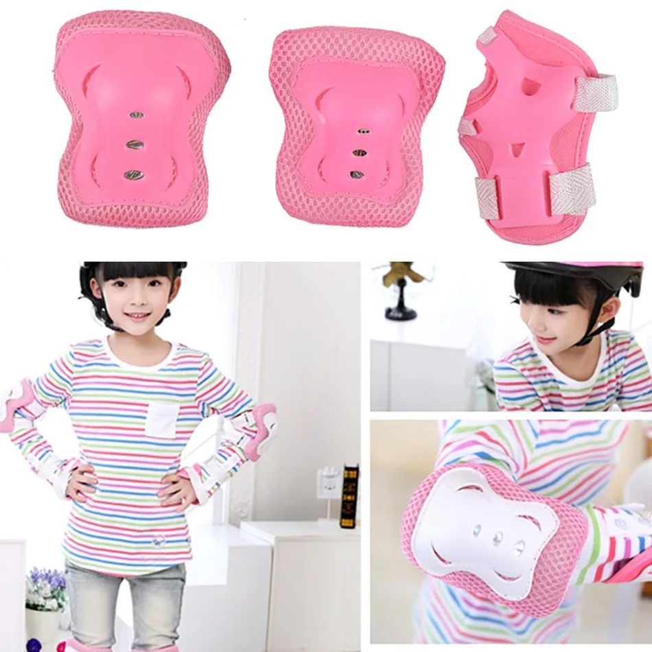 6 шт. Детские наколенники для катания на роликах скейтборде налокотники защитные