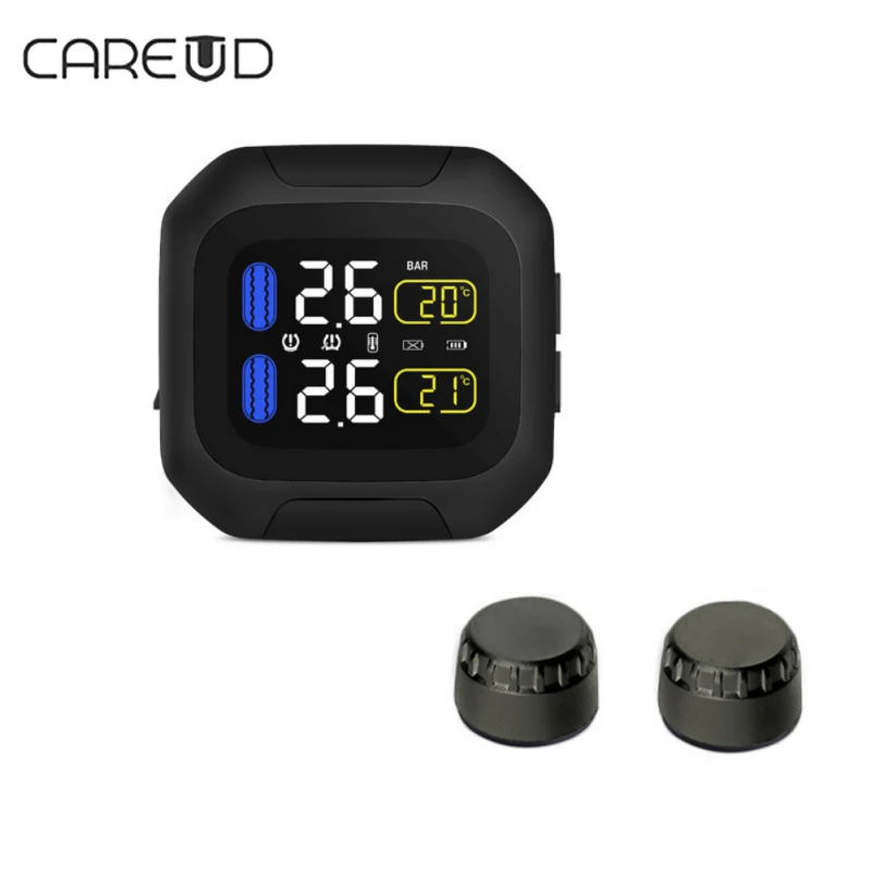 CAREUD водонепроницаемый молниеносный общий беспроводной TPMS мотоцикл система