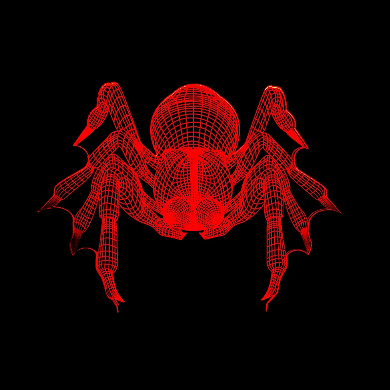 Крутая 3D подарочная лампа для мальчика-паука красочное украшение сенсорный