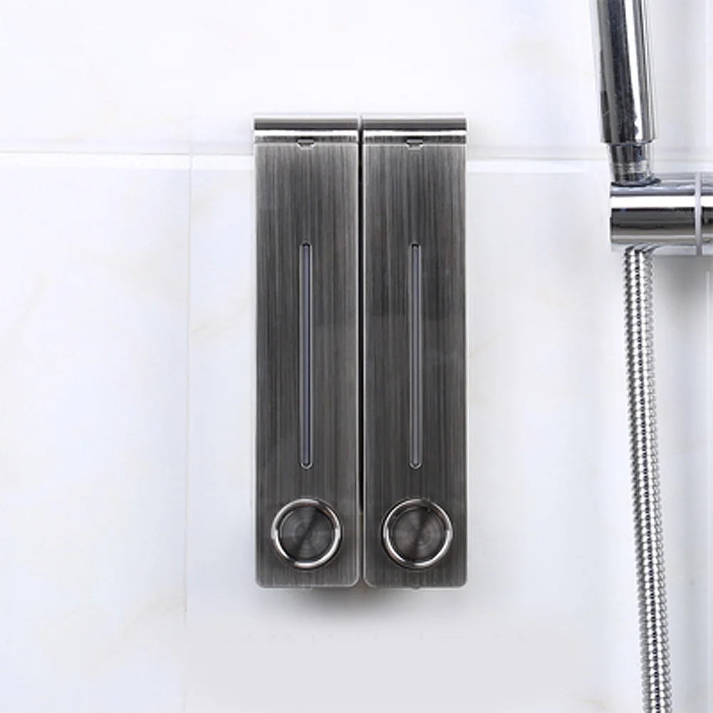 Dark grey-2 305 мл SD-320 дозаторы жидкого мыла для ванной шампунь дозатор мыла для рук общий давление настенный умывальник для ванной комнаты кухня - Цвет: Dark grey-2